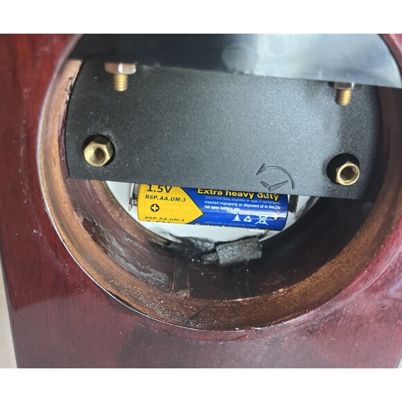 Vintage Howard Miller Rosewood Mantle Clock Model 613-528 Airline Promo Working - Picture 10 of 12